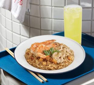 Free lime juice with Prawn series order at Downstairs