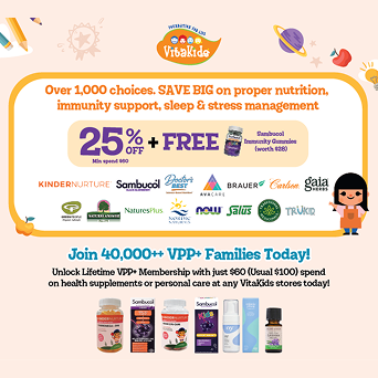 Spend $60 and get 25% off at Vitakids